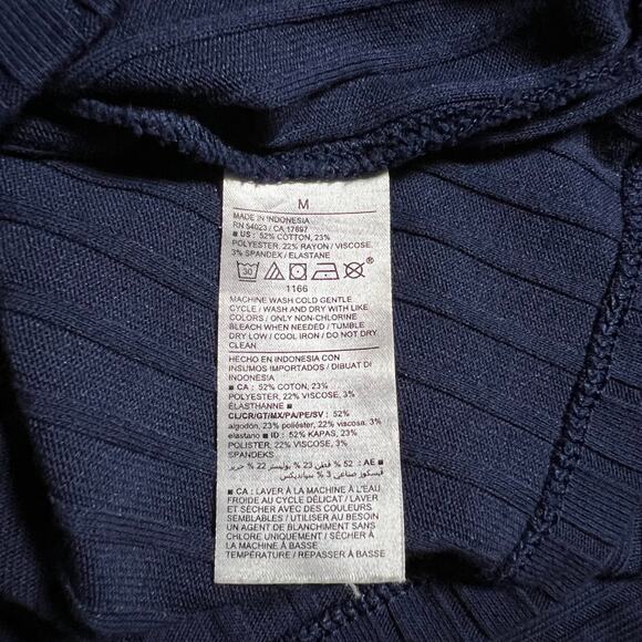 Old Navy Ribbed Quarter Button Up Shirt Dress Size Medium Effortless Knee Length - Picture 6 of 8